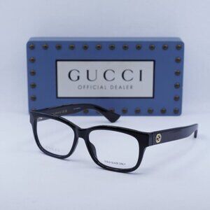 Gucci GG1341O 001 Rectangle Eyeglasses 55mm - Black